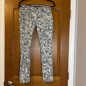 Michael Kors floral print skinny jeans.  Excellent condition.